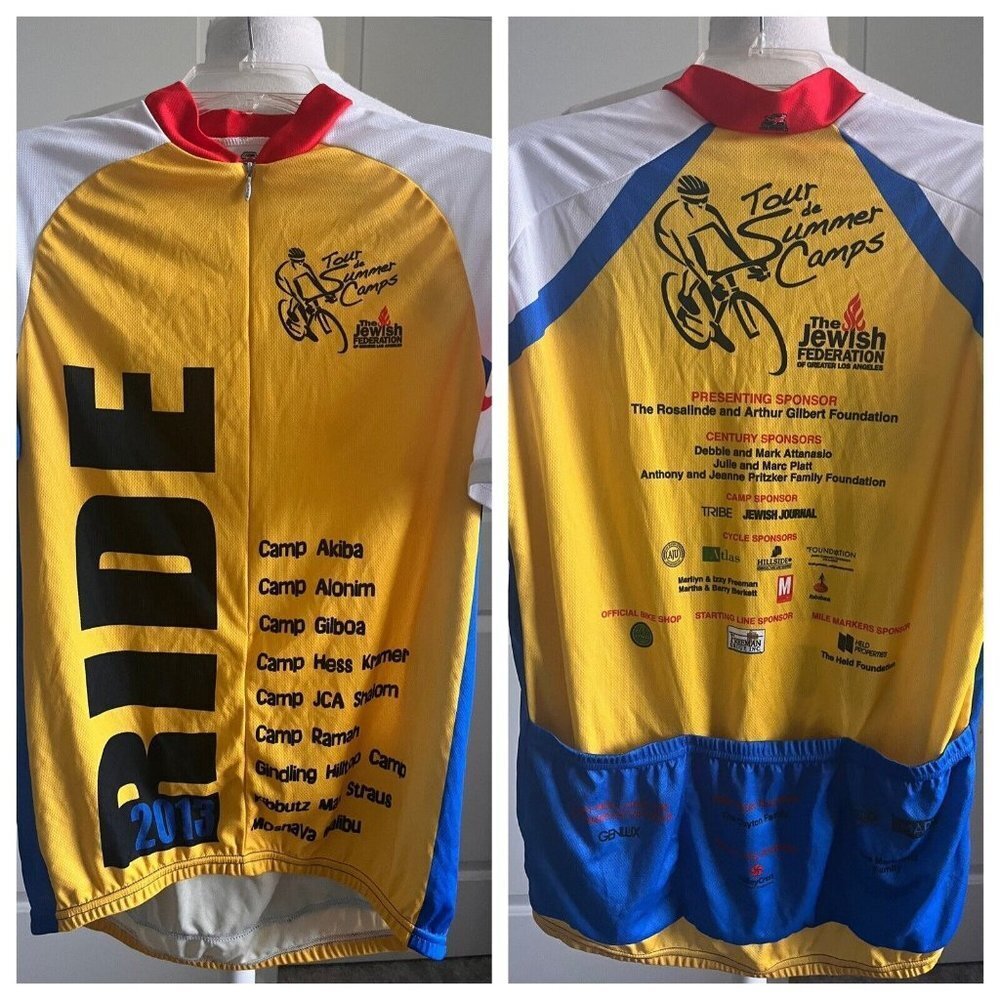 AUSSIE XL 3 REAR POCKETS CYCLING BIKE SHIRT 3/4 ZIP 100% POLYESTER NEW